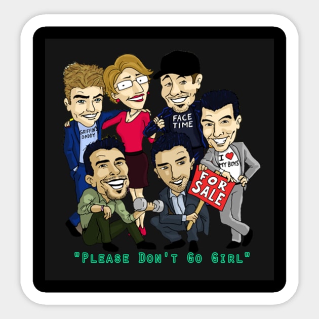 Please Dont NKOTB Go Girl Sticker by Shauna Haley